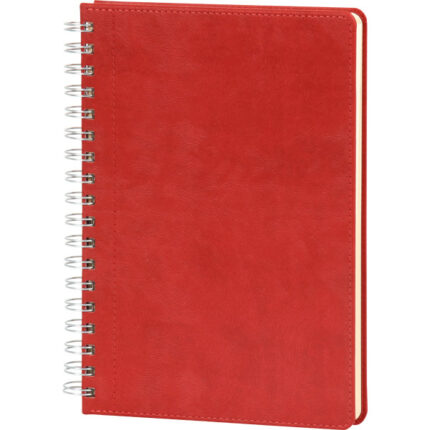 Bağcılar-17x24-K Spiralli Tarihsiz Defter - Kırmızı, 17 x 24 cm