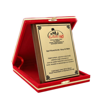 Metal Baskılı Ahşap Plaket